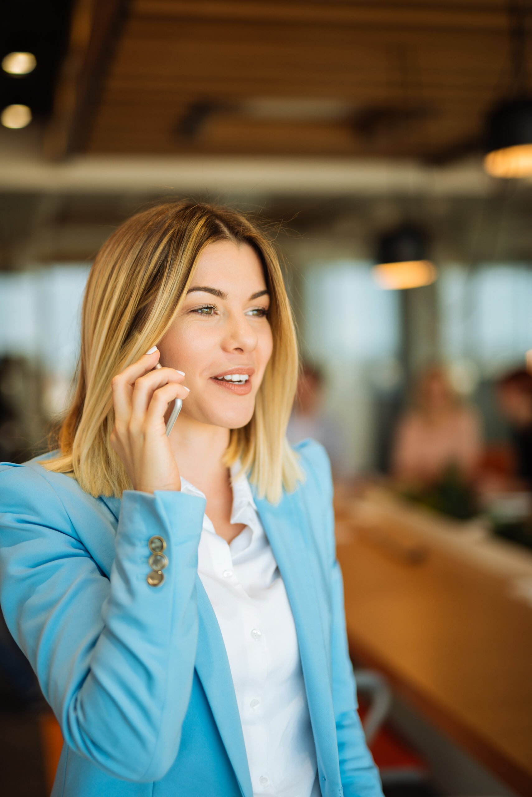 Businesswoman speaking on the phone